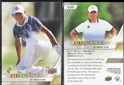 2024 Upper Deck Golf Canvas Parallel #23 Si Woo Kim