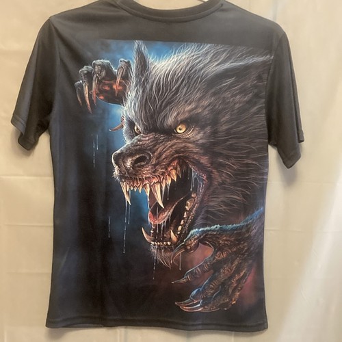 Werewolf Halloween AOP T-Shirt Small 17x24” New Fast Shipping - 第 4/4 張圖片