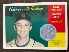 2006 Topps Heritage David Wright #CC-DW Clubhouse Collection Relic Jersey Patch
