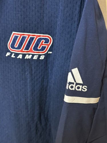 Adidas UIC Flames Mens Size S Player Issued Basketball Sideline Jacket Chicago - Picture 5 of 6