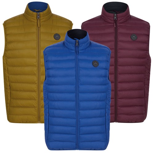 Chaleco acolchado acolchado para hombre Tokyo lavandería calentador corporal con cuello forrado de lana