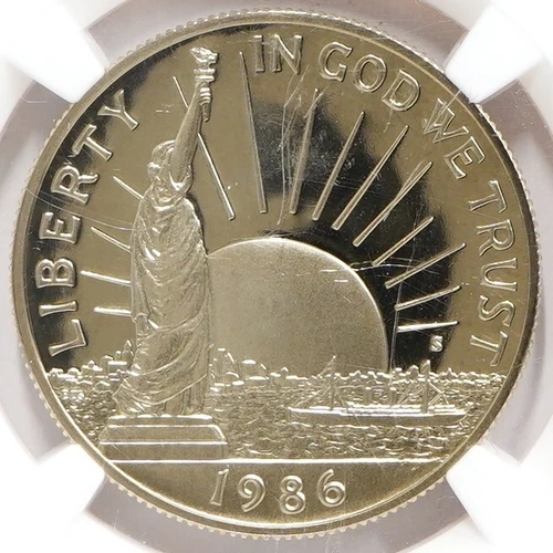 1986 S Commemorative Proof Ellis Island Half-Dollar NGC PF-69 UCAM