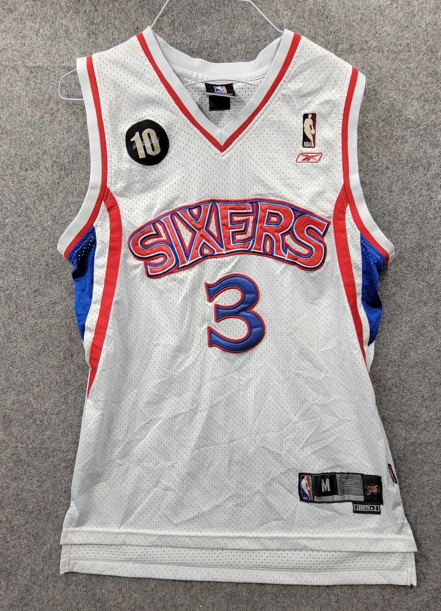 人気商品、リーボック、SIXERS、IVERSON3番、2XLサイズユニセックス