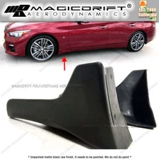 For 14-17 Infiniti Q50 JDM Sport Style Front Splash Guards Side Skirt Extension