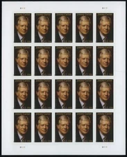 US #6043a Jimmy Carter Imperf Sheet Pane of 20 NDC 2025 
