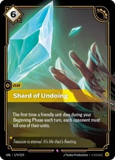 Riftbound Shard of Undoing (174/286) Unleashed NM FOIL — live eBay listing