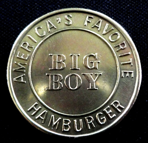 Tops Big Boy Americas Favorite Hamburger Parking Token Aurora IL