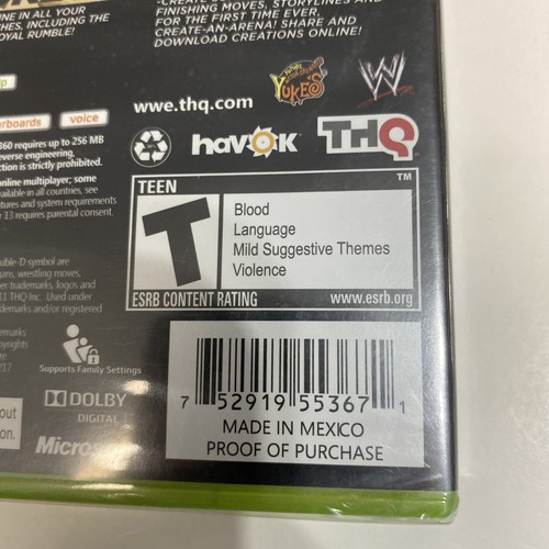 SEALED THE ROCK variant of WWE '12 (Microsoft Xbox 360, 2011) Brand New Factory - Picture 12 of 13