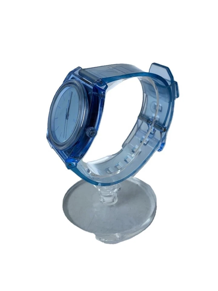 Кварцевые аналоговые синие резиновые часы NIXON TIME TELLER P A119 отличное состояние ЯПОНИЯ - Изображение 2 из 4