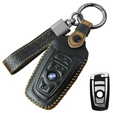 For Bmw Key Fob Cover With Keychaingenuine Leather Key Case For Bmw 1 3 4 5 ... For Bmw Key Fob Cover With Keychaingenuine Leather Key Case For Bmw 1 3 4 5 ...
