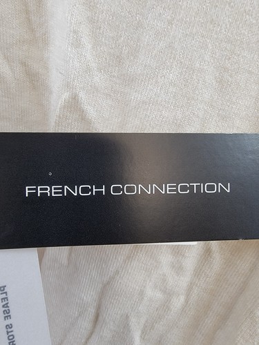 FRENCH CONNECTION Side Slit Sweater Dress Women's XS Oatmeal Melange Pullover - Picture 17 of 18