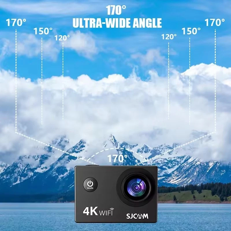 SJCAM SJ4000 Air 4K Action Cameras Cycling Monitoring Helmet Wifi Sport Cameras - Image 3 of 4