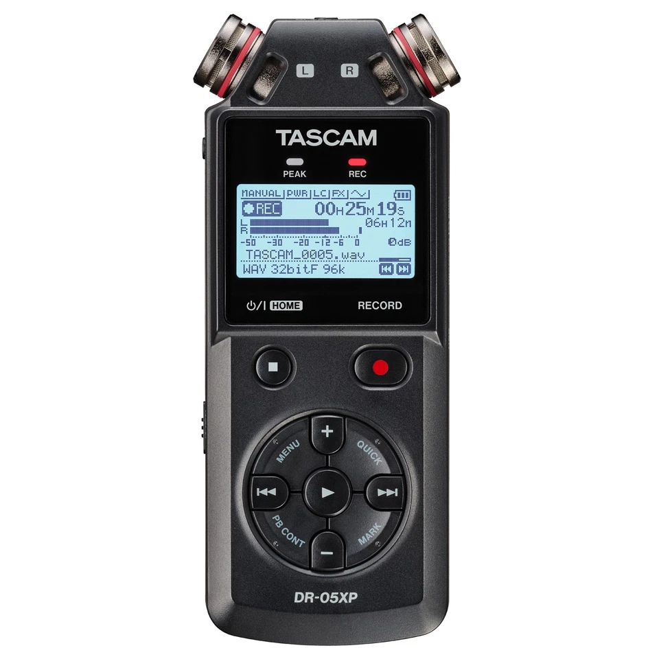 Tascam DR-05XP Audio-Recorder mit DR11CMK Zubehörset und keepdrum Kopfhörer - Bild 2 von 4