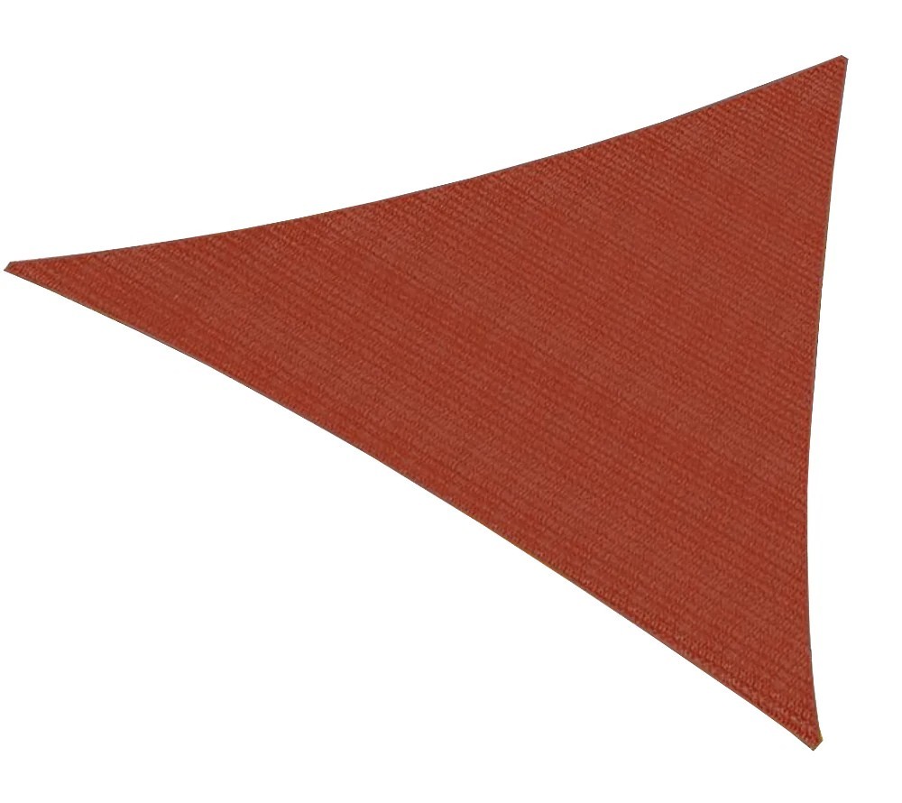 HD Designs Outdoors Triangle Sun Shade - Red - 142 in X 142 in X 142 in