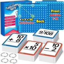 Math Flash Cards Board Set - Multiplication, Addition, Subtraction, Division G