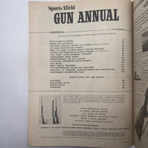 Sports Afield Gun Annual Magazine 1975 Edition Complete Gun Catalog - Picture 5 of 5