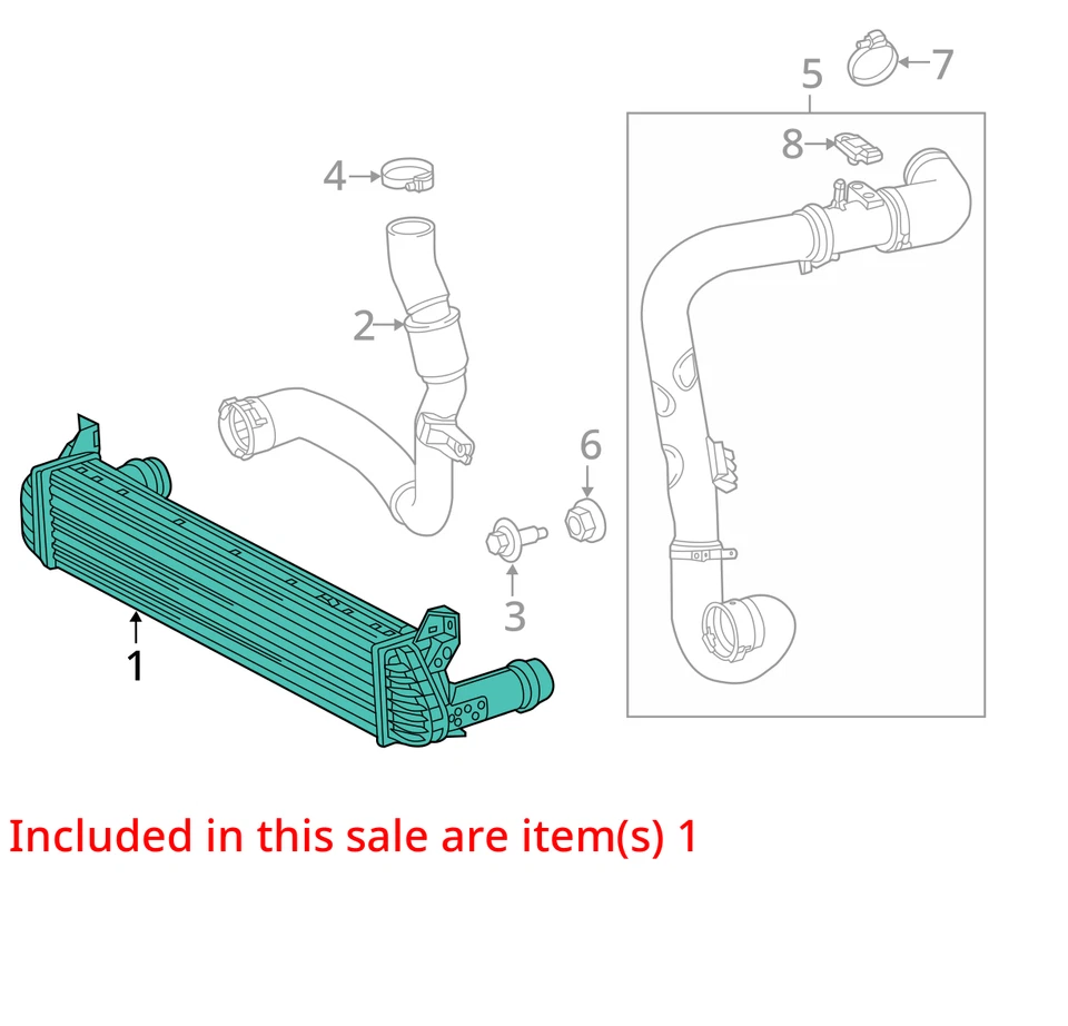 Dodge Dart Intercooler 2013 2014 2015 2016 85 k OEM Foto 4 de 4
