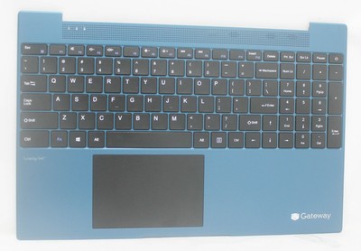 Y1508-E Gateway Palmrest Blue W/Kb W/Tp For Gwtn156-12Bl ''GRADE A''