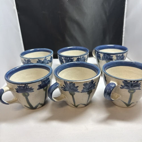 LOUISVILLE STONEWARE Company POTTERY Kentucky COFFEE CUPS Set of 6