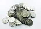 MIXED DATE WASHINGTON QUARTER LOT! 62 TOTAL COINS! INSANE SILVER! WOW! NR #P1473