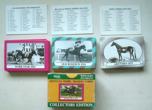 1991 Kentucky Derby Horse Racing Trading Cards Opened Factory Set Secretariat