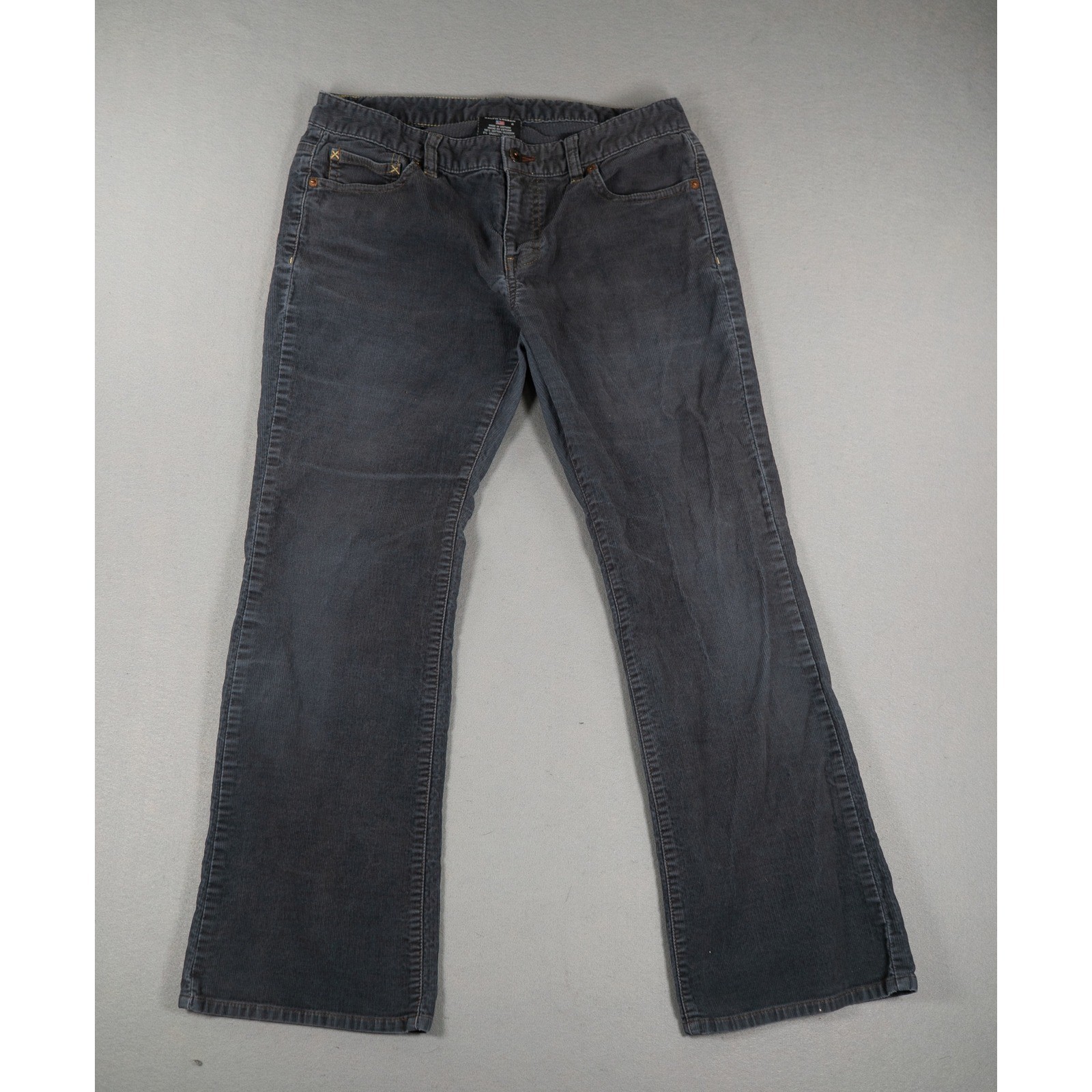 Polo Jeans Co Ralph Lauren Womens Corduroy Pants Bootcut Gray Size 8 Y2K Grunge image 2