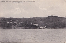 CARTOLINA DI NAPOLI ,MASSA LUBRENSE - STAZIONE CLIMATICA- PANORAMA DAL MARE 1928
