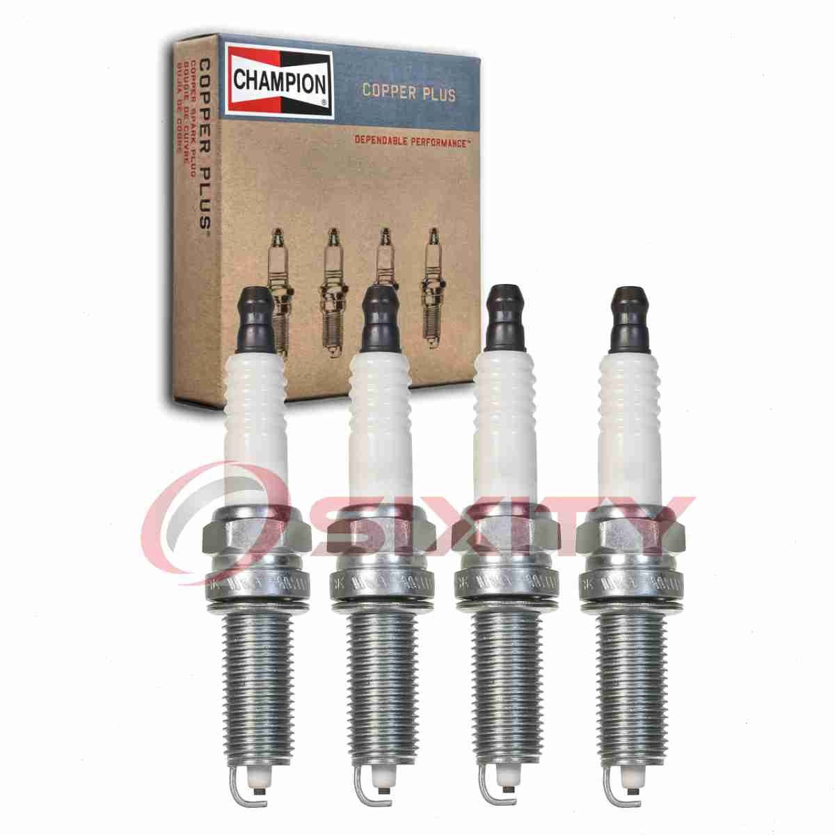4 pc Champion Copper Plus Spark Plugs for 2011-2018 Kia Sportage 2.4L L4 hi