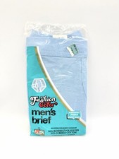 New Vintage Kmart Fashion Color Men s Brief Underwear USA Blue 1 pair Size Large