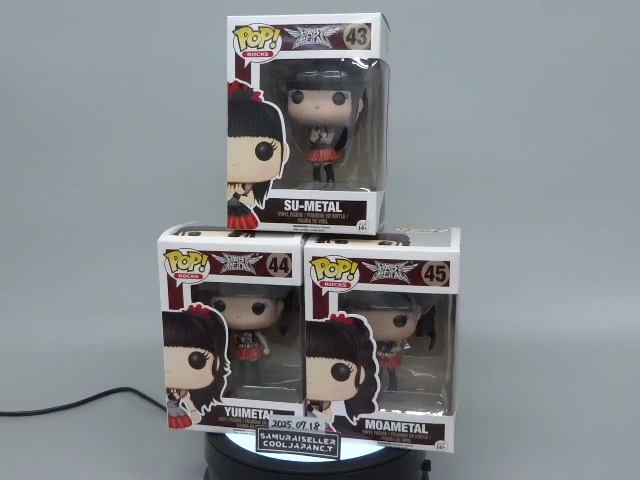 FUNKO POP! ROCKS BABYMETAL SU #43 YUI #44 MOA #45 SET OF 3