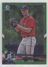 2018 Bowman Chrome Prospects Green Shimmer Refractor 76/99 Mike Soroka Rookie RC