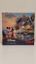 Ceaco Disney Kinkade Mickey  Minnie Sweetheart Cove 750 Piece Puzzle NEW Sealed