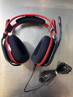 Astro A40 TR Gaming Headset Houston Outlaws Edition Red Navy Blue Wired Tested!