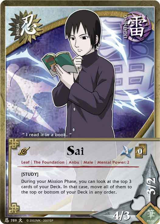 Sai - N-789 - Common - 1st Edition - Foil Will of Fire Played