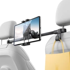 iPad Tablet Holder for Car Backseat, [Extension Arm] iPad Car Holder Back Sea...