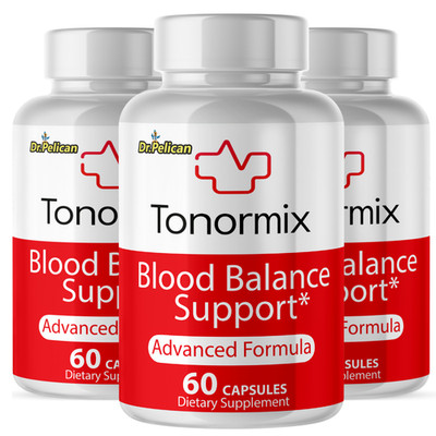 Tonormix- Blood Support- 3 Bottles- 180 Capsules