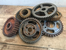 Salvage 7 rusty Metal Gears industrial Design...