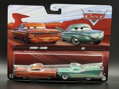 Disney Pixar Cars Sunset Ramone & Flo 2 Pack Metal Series New 2024