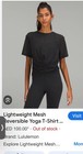 Lululemon Womens Top Lightweight Mesh Reversible Yoga T Shirt NWT $58 — photo 1