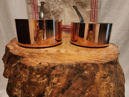 Set quattro pezzi di pentole in rame francese Matfer diametro 12-18 cm 2,2 mm al bordo 10,5 libbre - Foto 10 di 12