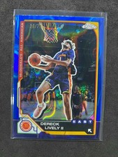 2025 Topps Chrome Dereck Lively II Blue Raywave 28/75 East #93