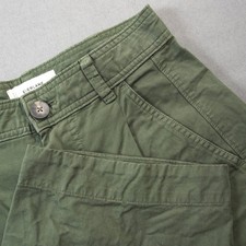Everlane Baggy Pleated Wide Leg High Rise Women Chino Pant Size 0 Military Green