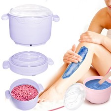 Foldable Wax Warmer Heater Hair Removal Depilatory Waxing Kit with Beans Sticks