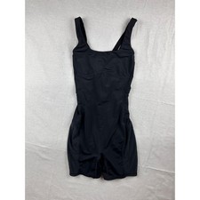 Fabletics Black Athletic Romper Bodysuit Cross Back Mesh Panels PT2040762-0001 M