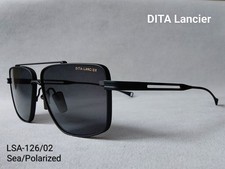 DITA Lancier LSA-126-02 Mattschwarz Polarisiert Blaulicht Schnitt Brille...