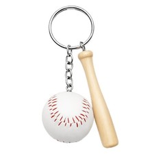 Baseball Keychain Sport Keychains Bag Charms for Women with Bat and Ball Pe...