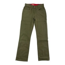 Levis Boys 511 Stretch Twill Pant Green Adjustable Waist Size 8 NWT