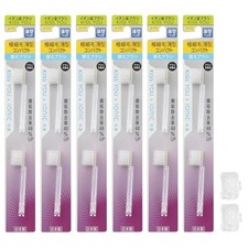KISS YOU Ion Toothbrush Extra Fine Thin Compact Replacement Brush Set of 2 x 6