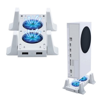 Vertical Stand with Cooling Fan for Xbox Series S Removable Cooler Accessory