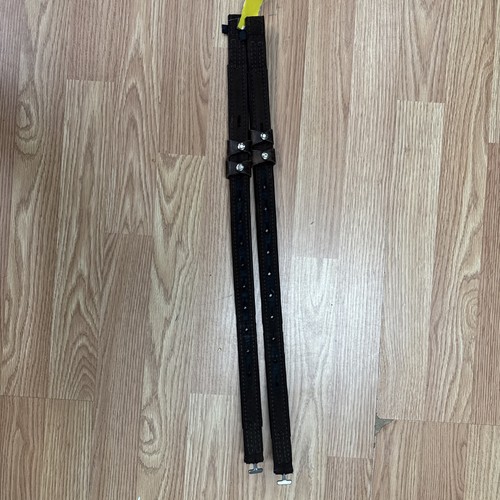 TCS Webber T-Bar Stirrup Leathers - Havana 24"
